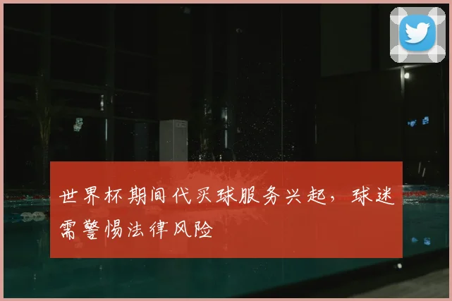 世界杯期间代买球服务兴起,球迷需警惕法律风险